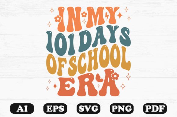 In My 101 Days of School Era Retro Wavy Design Review