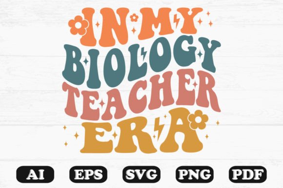 In My Biology Teacher Era Retro SVG