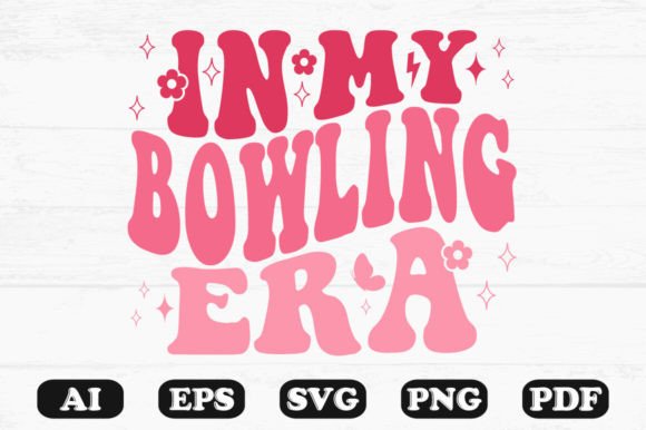 In My Bowling Era Retro Wavy Svg