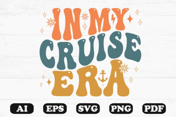 In My Cruise Era Retro Wavy Svg T-shirt