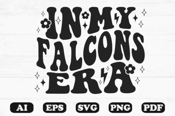 In My Falcons Era Retro Wavy Svg