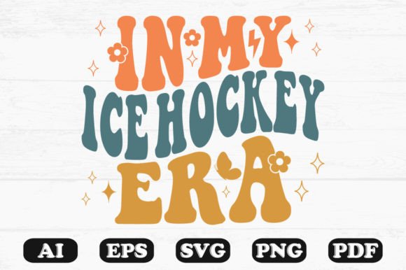 In My Ice Hockey Era Retro Wavy SVG Review