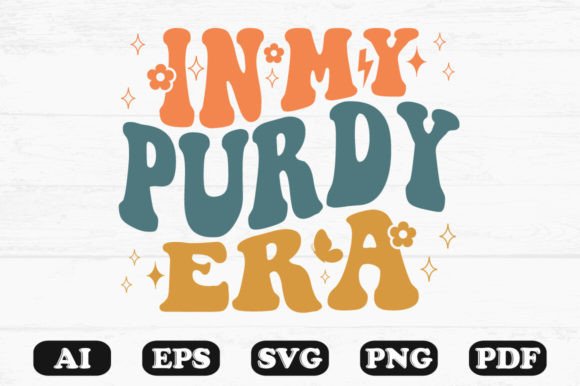 In My Purdy Era Retro Wavy Svg T-shirt