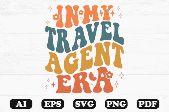 In My Travel Agent Era Wavy Svg T-shirt