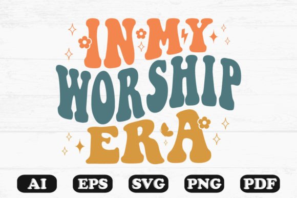 In My Worship Era Retro Wavy Svg T-shir